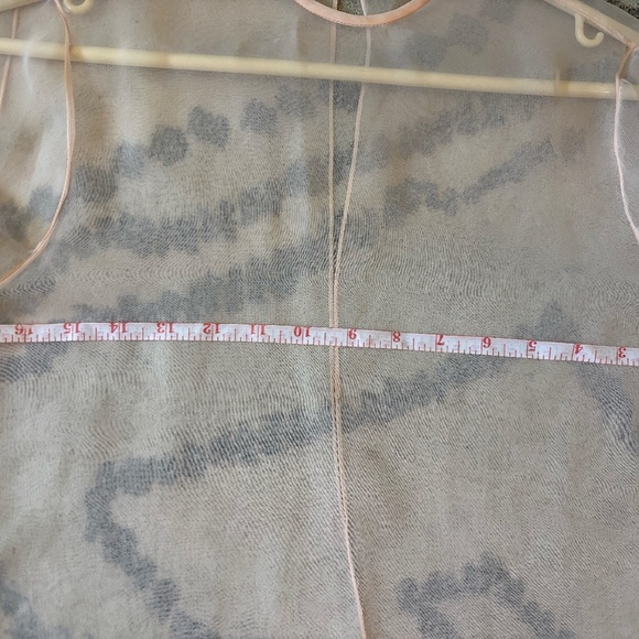 sheer stunning see-thru pink tone beaded top - Picture 8 of 9